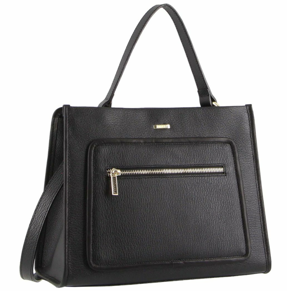 Morrissey Ladies Italian Structured Leather Tote Bag Handbag Womens – Black
