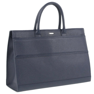 Morrissey Italian Structured Leather Tote Unisex Computer Bag Handbag – Navy Morrissey Italian Structured Leather Tote Unisex Computer Bag Handbag – Navy