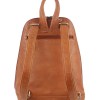 Milleni Genuine Italian Leather Soft Nappa Leather Backpack Bag Travel – Cognac