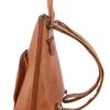 Milleni Genuine Italian Leather Soft Nappa Leather Backpack Bag Travel – Cognac