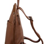 Milleni Ladies Genuine Italian Leather Backpack Bag Twin Zip – Cognac Milleni Ladies Genuine Italian Leather Backpack Bag Twin Zip – Cognac