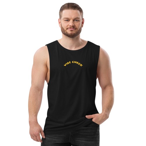 Men’s VIBE CHECK drop arm tank top Men’s VIBE CHECK drop arm tank top