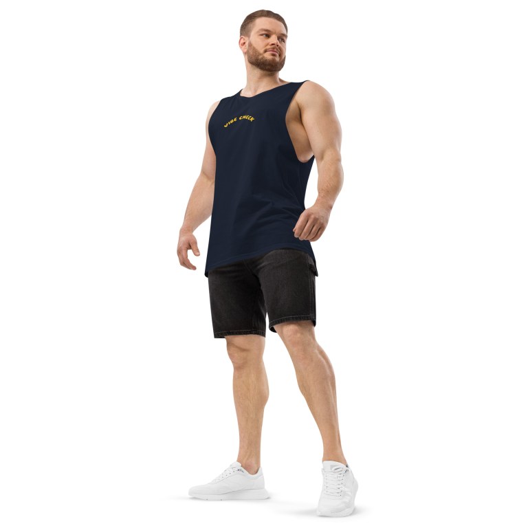 Men’s VIBE CHECK drop arm tank top