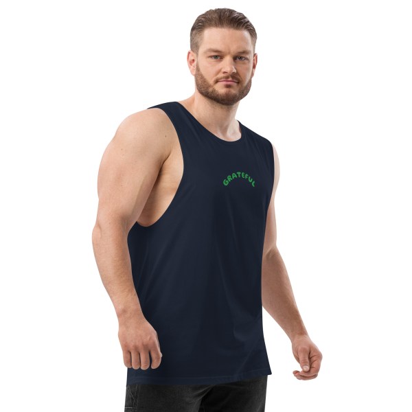 Men’s GRATEFUL drop arm tank top