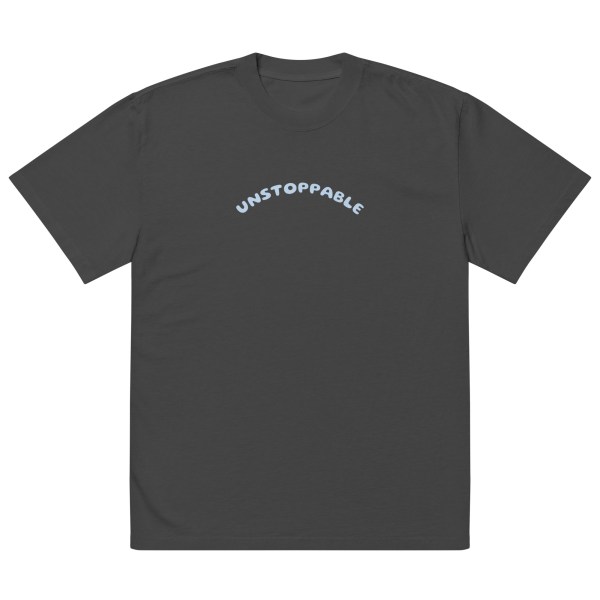 Oversized UNSTOPPABLE faded t-shirt