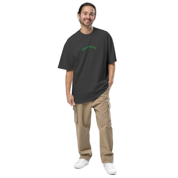 Oversized GRATEFUL faded t-shirt