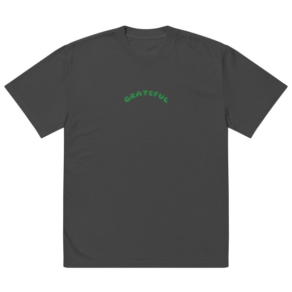 Oversized GRATEFUL faded t-shirt