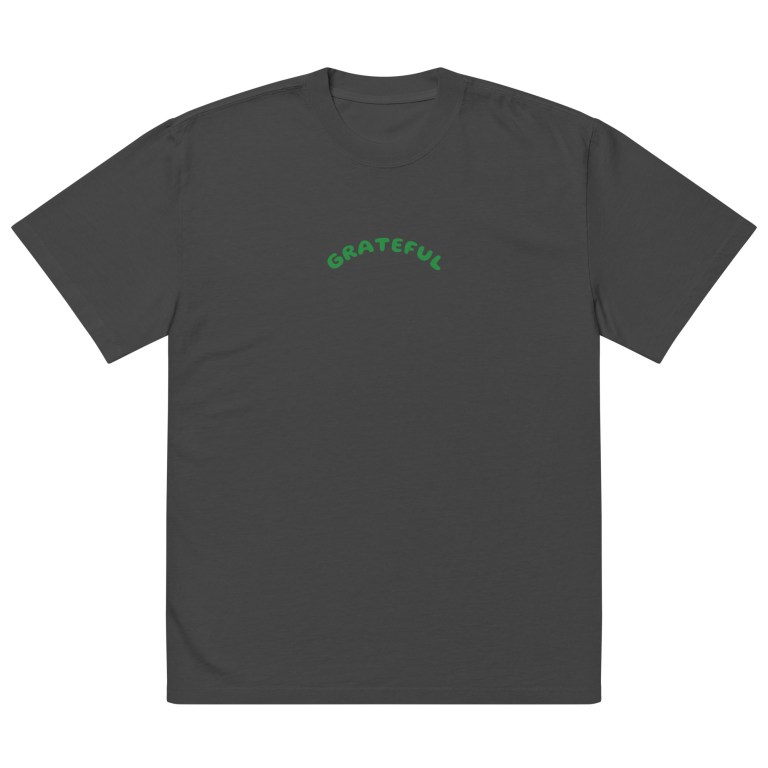 Oversized GRATEFUL faded t-shirt