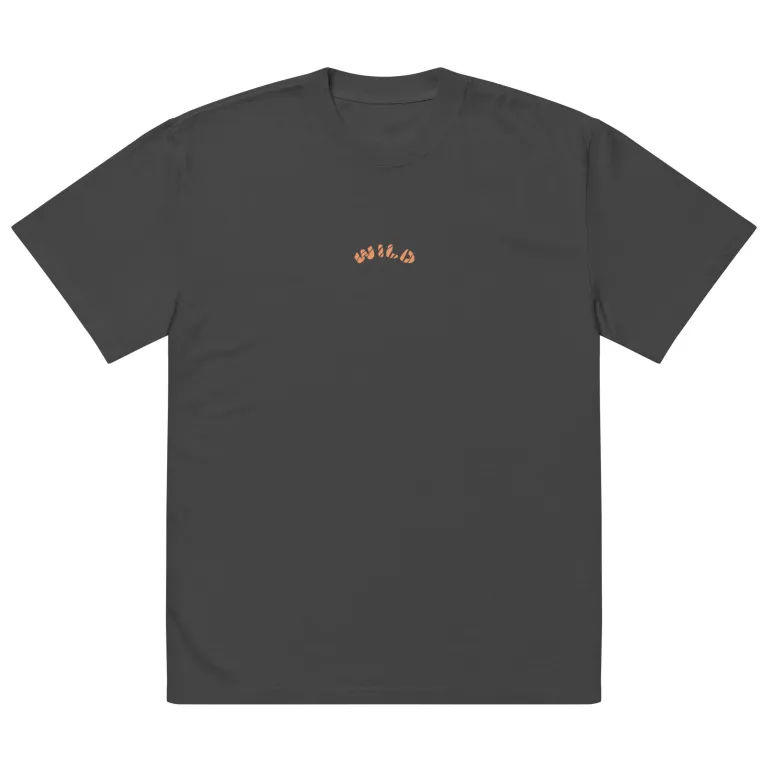 Oversized WILD faded t-shirt