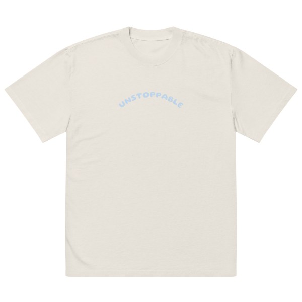 Oversized UNSTOPPABLE faded t-shirt