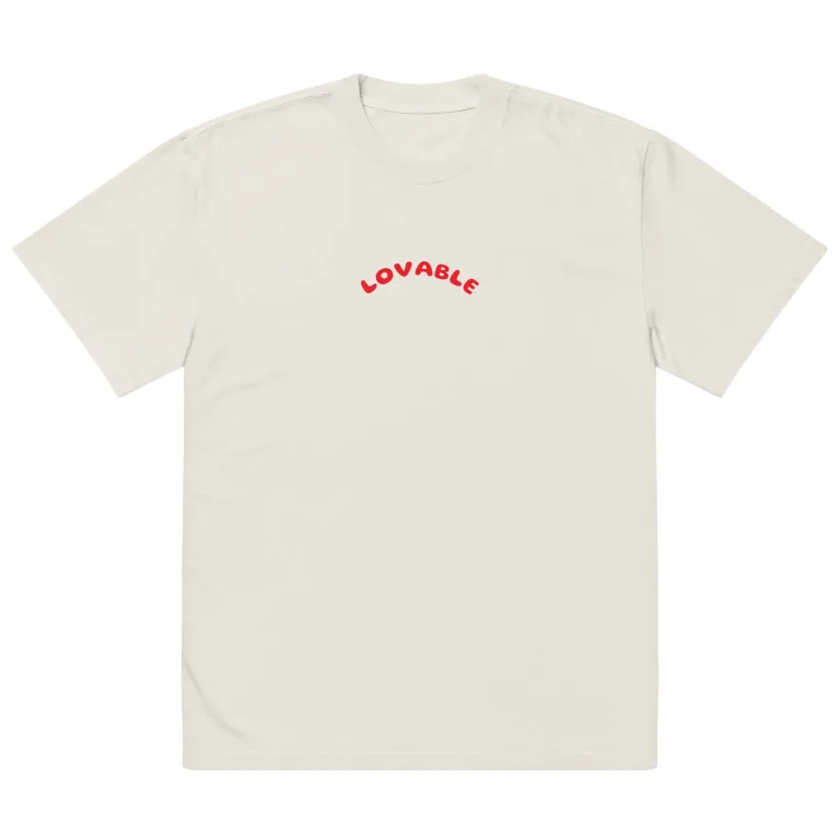 Oversized LOVABLE faded t-shirt