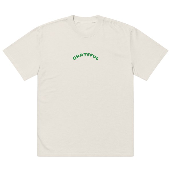 Oversized GRATEFUL faded t-shirt