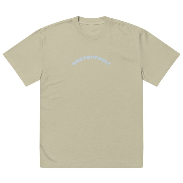 Oversized UNSTOPPABLE faded t-shirt