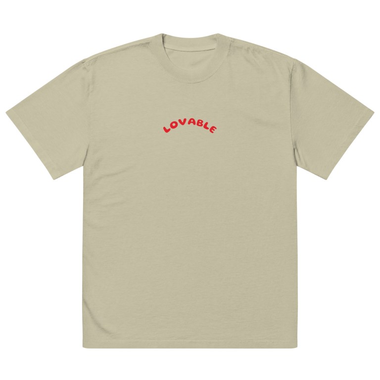 Oversized LOVABLE faded t-shirt