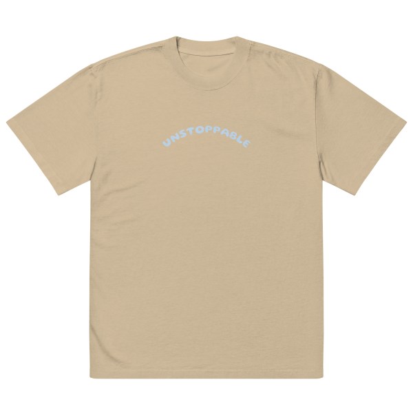 Oversized UNSTOPPABLE faded t-shirt