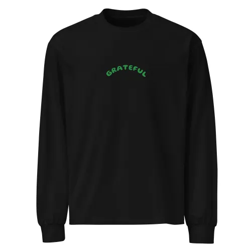 GRATEFUL Premium heavyweight long sleeve shirt