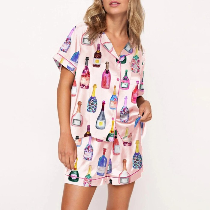 Women’s 2 Piece Champagne Pyjamas Set Women’s 2 Piece Champagne Pyjamas Set
