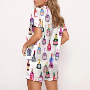 Women’s 2 Piece Champagne Pyjamas Set Women’s 2 Piece Champagne Pyjamas Set