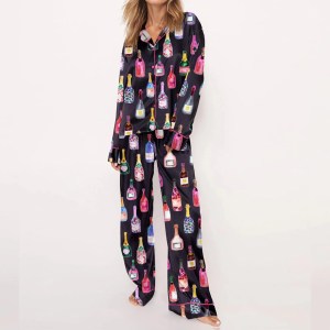 Women’s Loungewear Champagne Long Sleeve 2 Piece Set Women’s Loungewear Champagne Long Sleeve 2 Piece Set