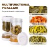 Olive & Pickle Strainer Jar | Hourglass Airtight Storage Container