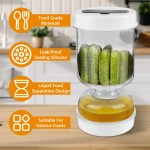 Pickle Jar with Forks | Dry & Wet Dispenser | Olives & Cucumber Separator Tool
