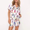 Women’s 2 Piece Champagne Pyjamas Set Women’s 2 Piece Champagne Pyjamas Set