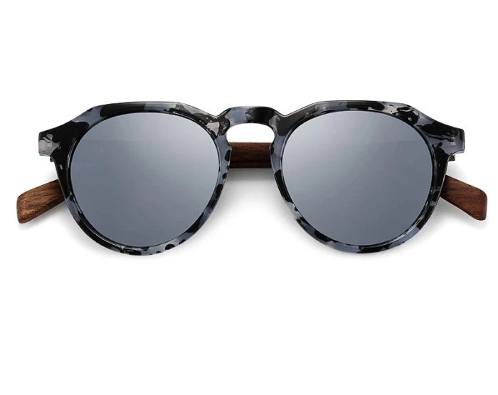 Oi Wood Sunglasses Walnut Wood Round Eyeglasses