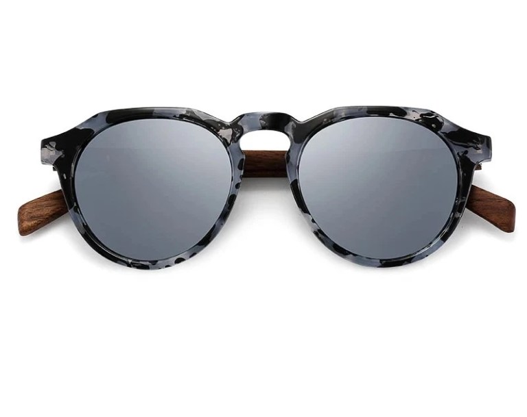Oi Wood Sunglasses Walnut Wood Round Eyeglasses