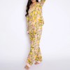 Lemon Print Button-Up Loungewear Set – Long Sleeve Top & Pants Pajama Set Lemon Print Button-Up Loungewear Set – Long Sleeve Top & Pants Pajama Set