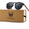 Oi Wood Sunglasses Walnut Wood Round Eyeglasses