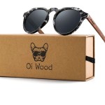 Oi Wood Sunglasses Walnut Wood Round Eyeglasses
