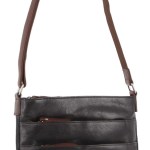Milleni Womens Italian Leather Bag Soft Nappa Leather Cross-Body Travel – Black/Chestnut Milleni Womens Italian Leather Bag Soft Nappa Leather Cross-Body Travel – Black/Chestnut