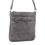 Milleni Ladies Nappa Leather Zip Closure Cross Body Bag Travel – Slate Milleni Ladies Nappa Leather Zip Closure Cross Body Bag Travel – Slate