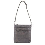 Milleni Ladies Nappa Leather Zip Closure Cross Body Bag Travel – Slate Milleni Ladies Nappa Leather Zip Closure Cross Body Bag Travel – Slate
