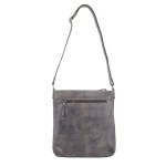 Milleni Ladies Nappa Leather Zip Closure Cross Body Bag Travel – Slate Milleni Ladies Nappa Leather Zip Closure Cross Body Bag Travel – Slate