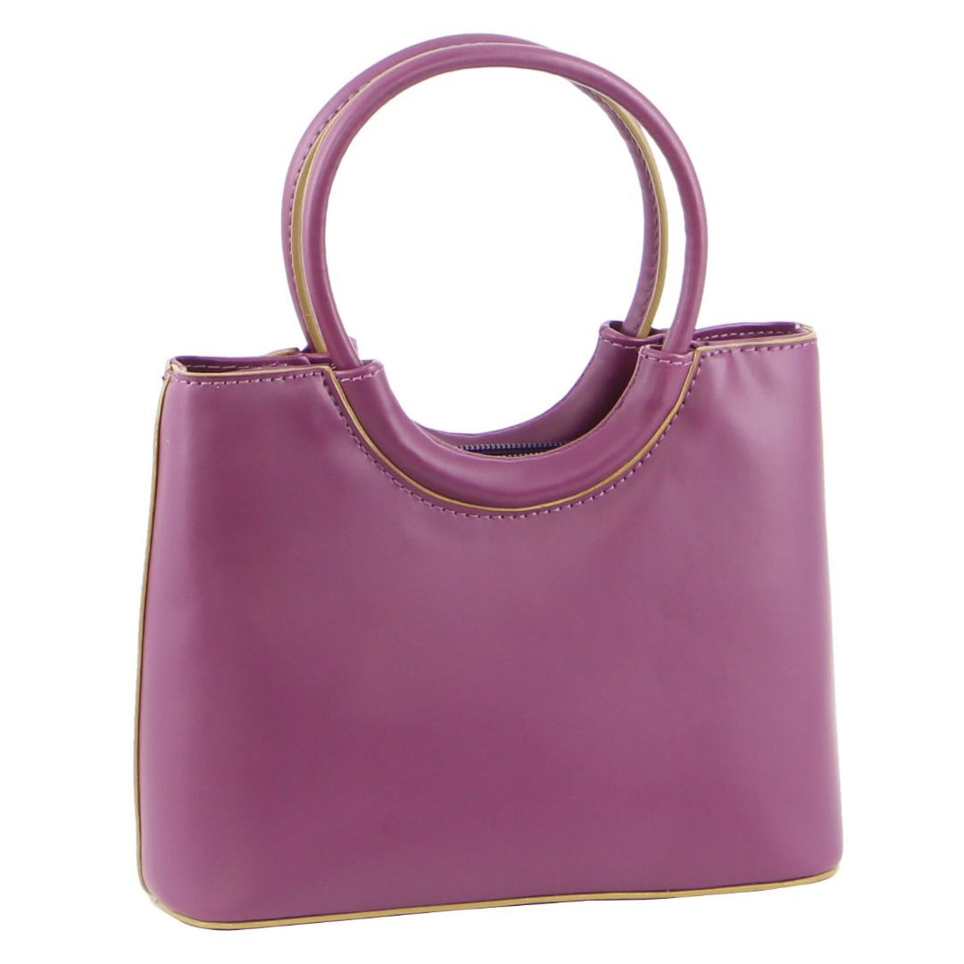 Milleni Mini Fashion Bag Tote Handbag in Plum Milleni Mini Fashion Bag Tote Handbag in Plum