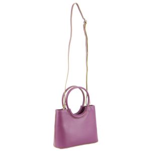 Milleni Mini Fashion Bag Tote Handbag in Plum Milleni Mini Fashion Bag Tote Handbag in Plum