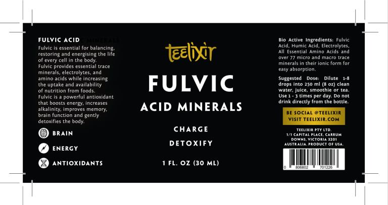 Teelixir Fulvic Acid Minerals (Liquid) Teelixir Fulvic Acid Minerals (Liquid)