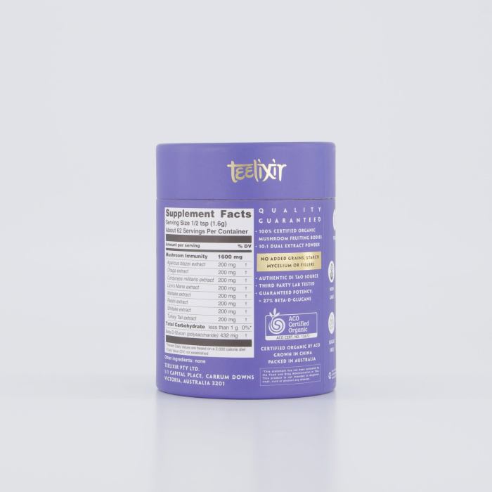 Teelixir Organic Mushroom Immunity 50g Teelixir Organic Mushroom Immunity 50g