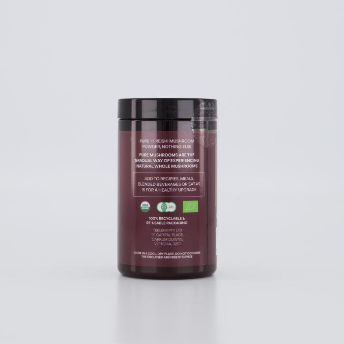 Teelixir Organic Pure Reishi 100g Teelixir Organic Pure Reishi 100g