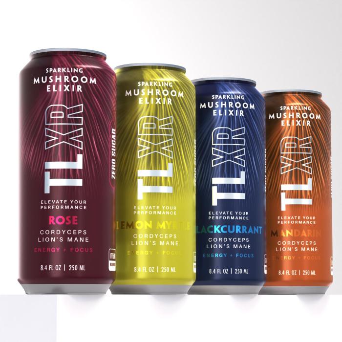 TLXR Sparkling Mushroom Elixir – Rose – Pack of 4