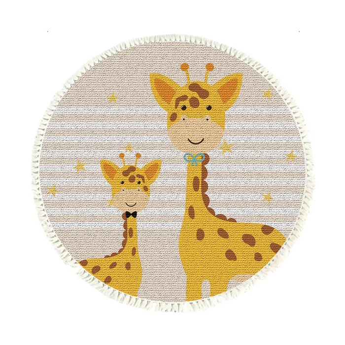SOGA 120cm Cute Cartoon Animal Ultra-Soft Carpet Flannel Rug