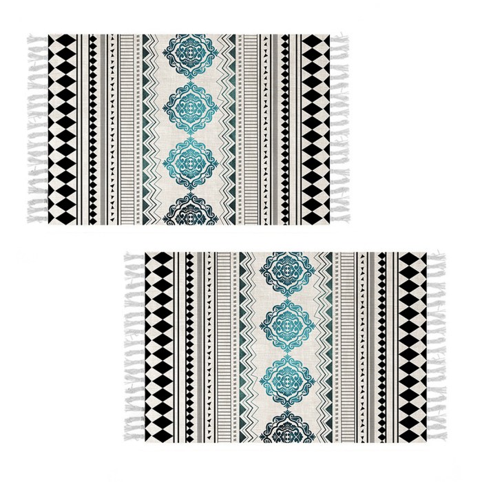 SOGA 2X 90cm Boho Bathroom Rug Vintage Kitchen Area Runner Rugs, Home Decor SOGA 2X 90cm Boho Bathroom Rug