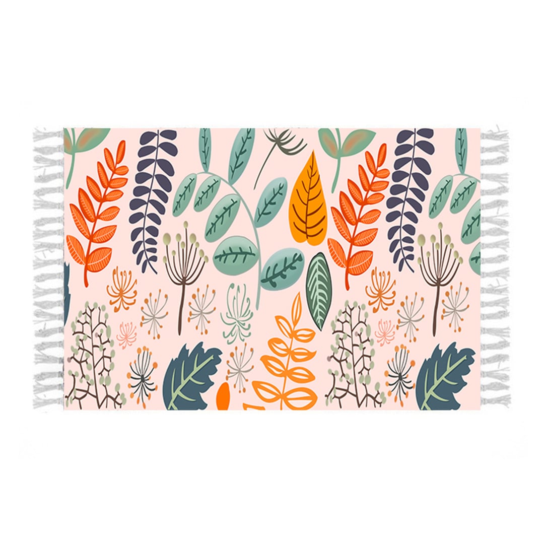SOGA 90cm Soft cotton woven handmade Area rugs for living room