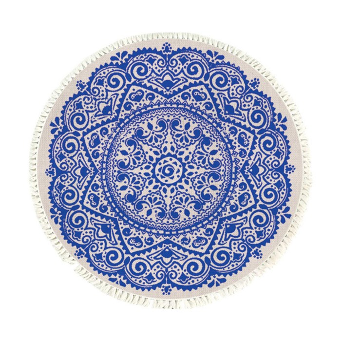 SOGA 120cm Mandala Round Tapestry Area Rug for Living Room