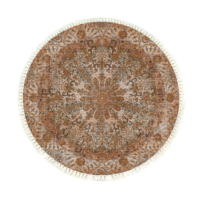 SOGA 120cm Mandala Pattern Circle Area Rugs for Living Room