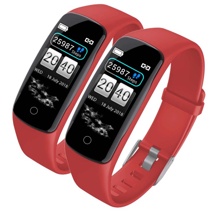 SOGA 2X Sport Monitor Wrist Touch Fitness Tracker Smart Watch Red SOGA 2X Sport Monitor Wrist Touch Fitness Tracker Smart Watch Red