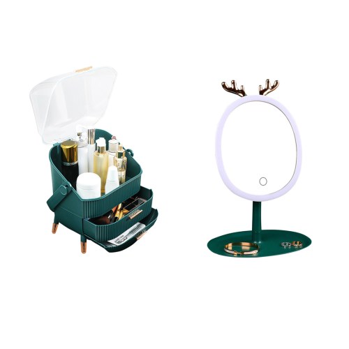 SOGA Green Cosmetic Jewelry Storage Organiser