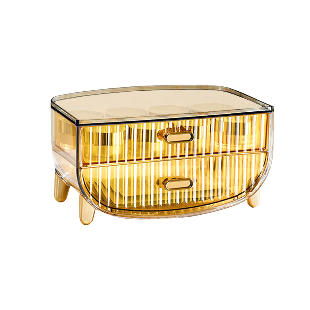 SOGA 2 Tier Golden Yellow Multifunctional Countertop