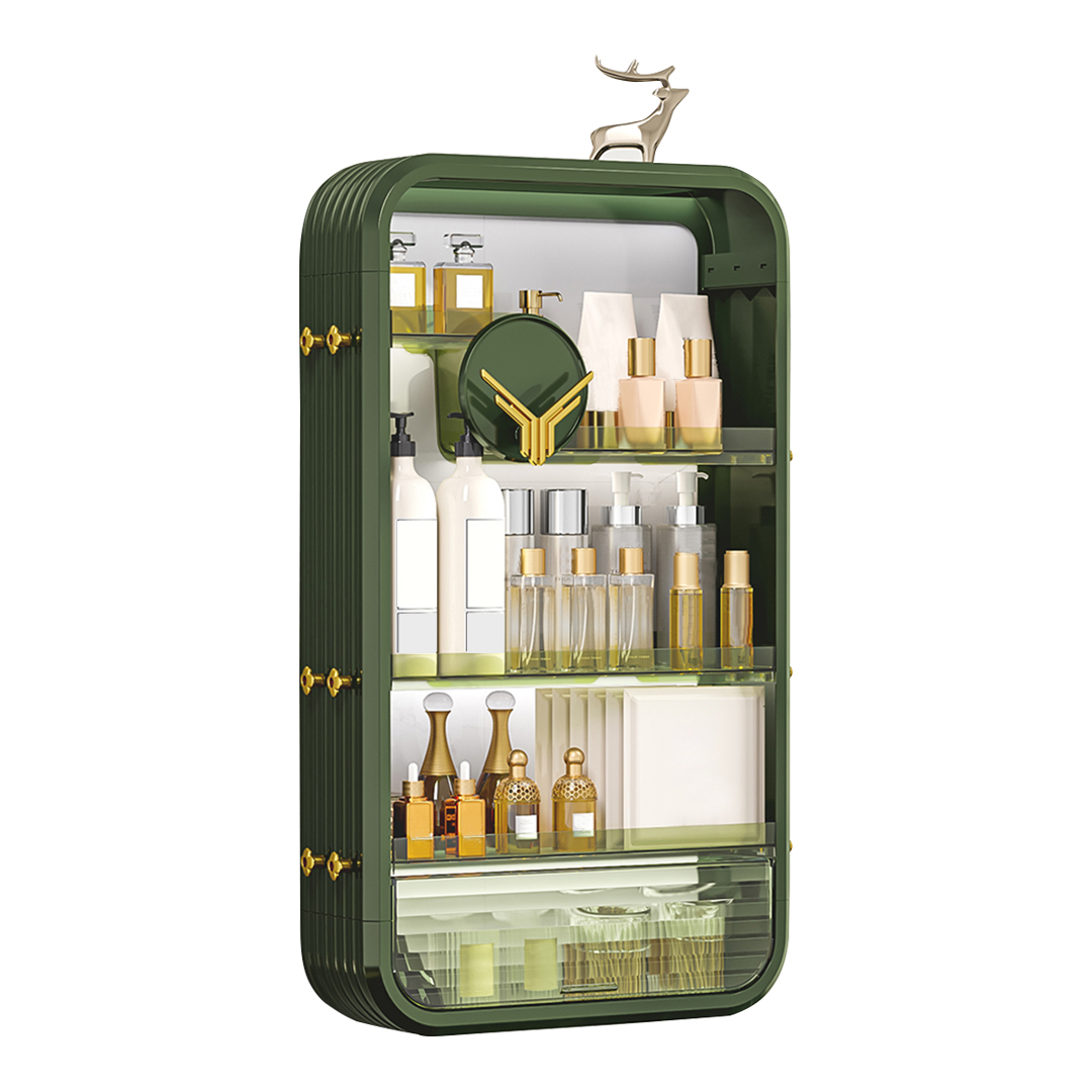 SOGA Green Multi Tier Cosmetic Storage Rack Bathroom Vanity Tray Display Stand Organiser SOGA Green Multi Tier Cosmetic Storage Rack